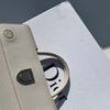 Christian Dior White Pebbled Leather Diorever Bag