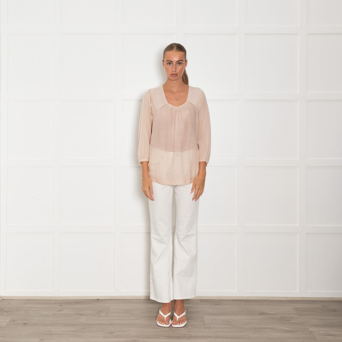 Day Birger Mikkelsen Peach Fine Cotton Top