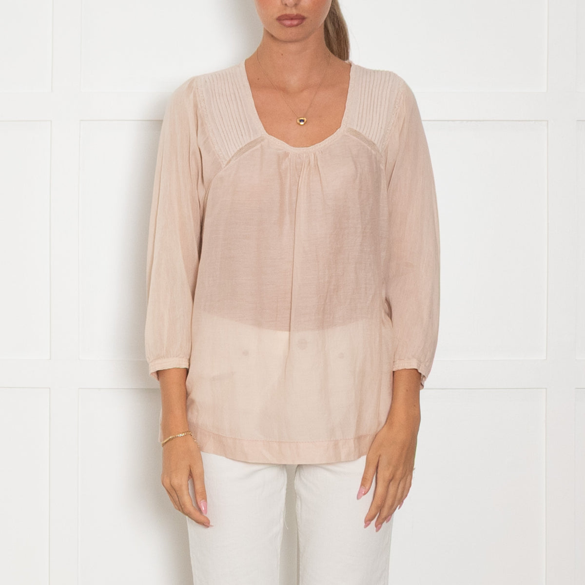 Day Birger Mikkelsen Peach Fine Cotton Top