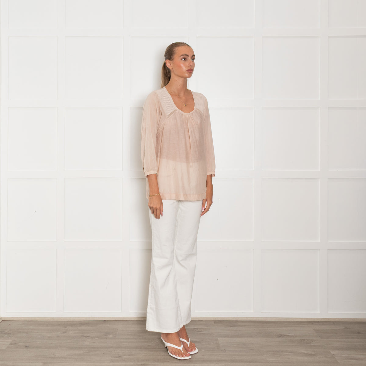 Day Birger Mikkelsen Peach Fine Cotton Top