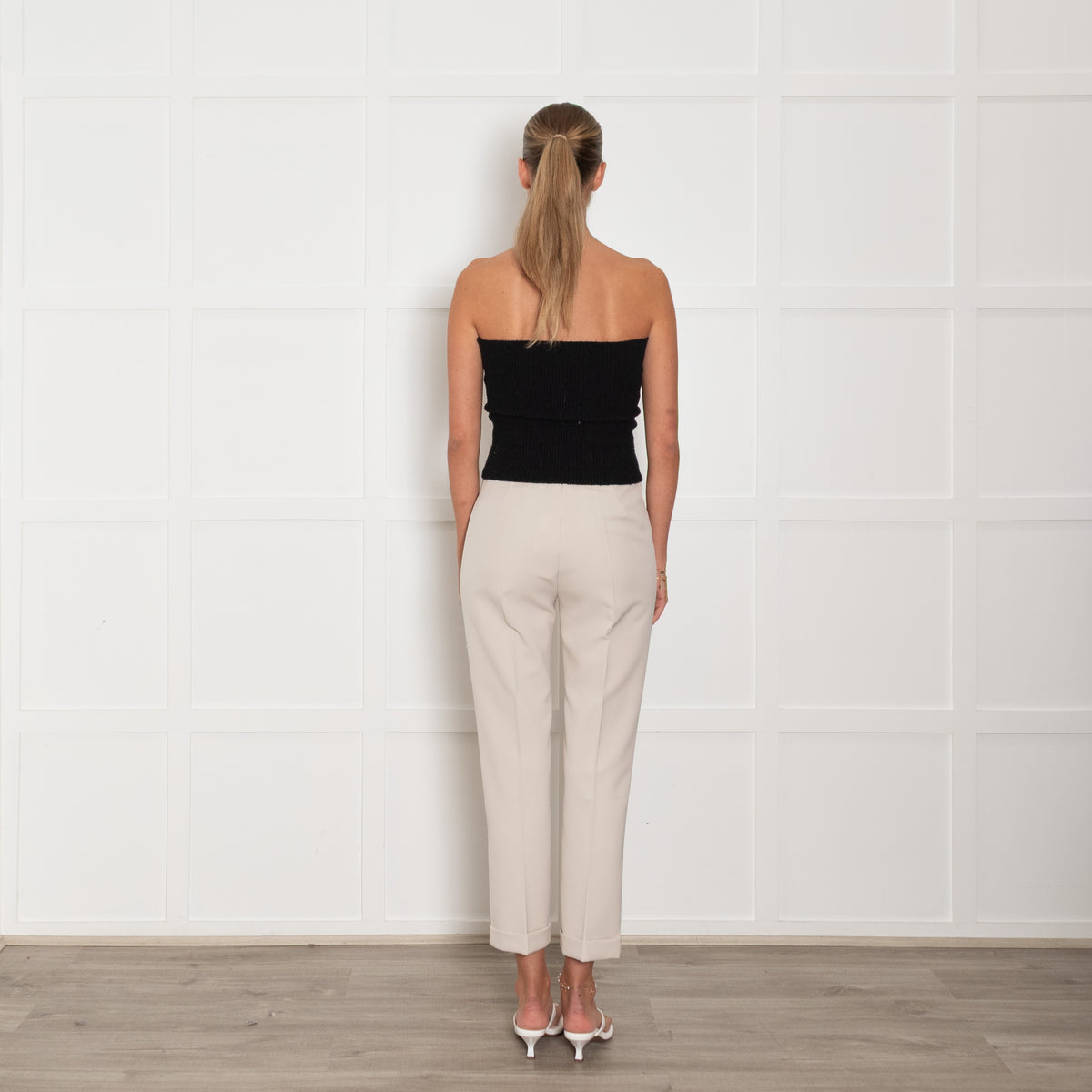 Daniel & Mayer Beige Turned Up Trousers