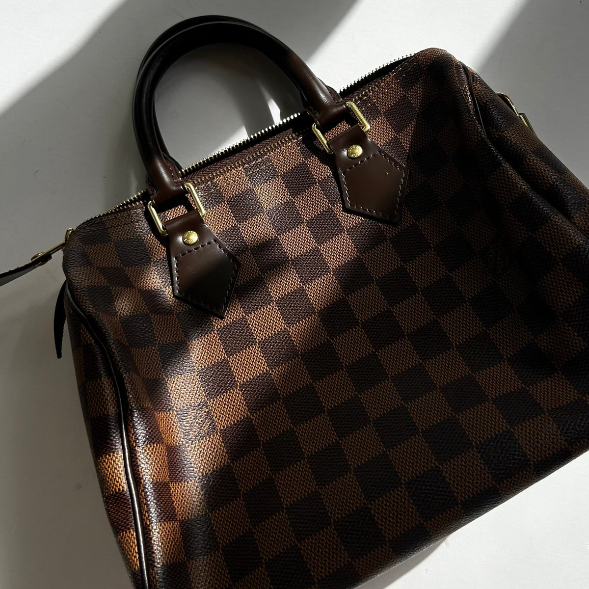 Louis Vuitton Brown Speedy 25 Bag