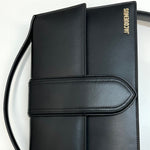 Jacquemus Le Bambinou Leather Top Handle W/ Removable Shoulder Strap Black