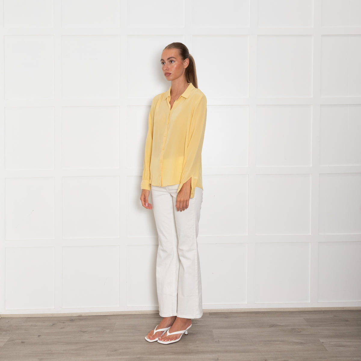 Weekend Max Mara Yellow Silk Blouse