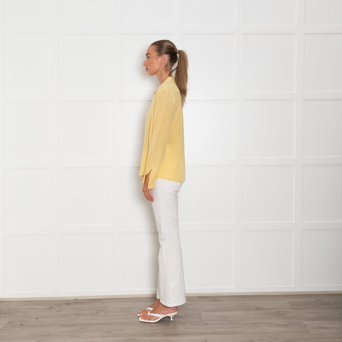 Weekend Max Mara Yellow Silk Blouse