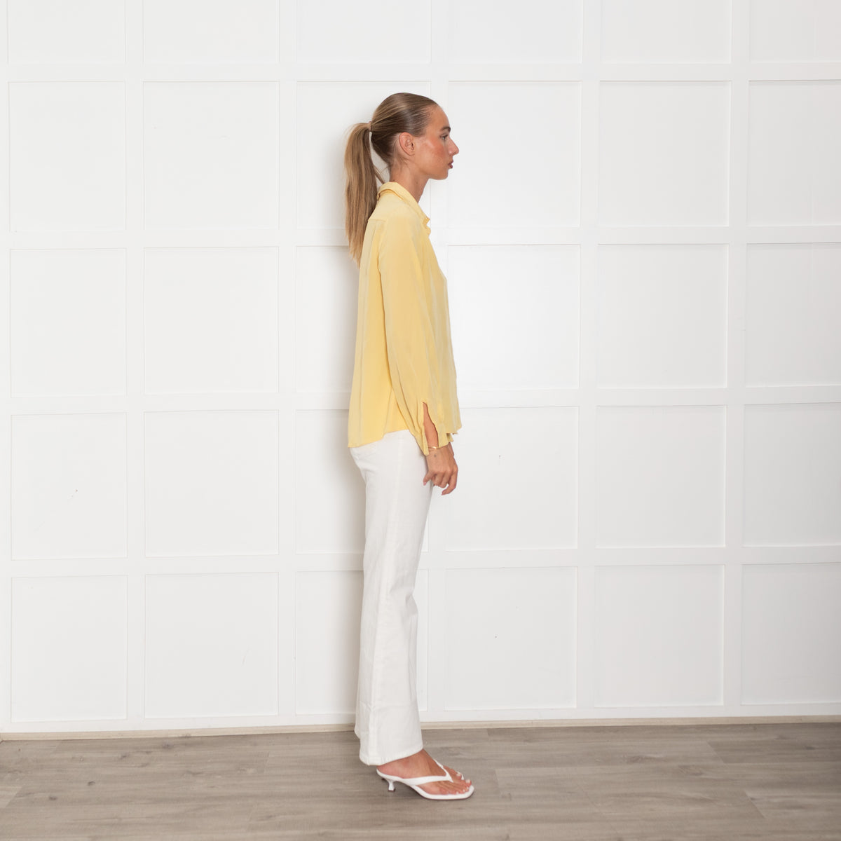 Weekend Max Mara Yellow Silk Blouse