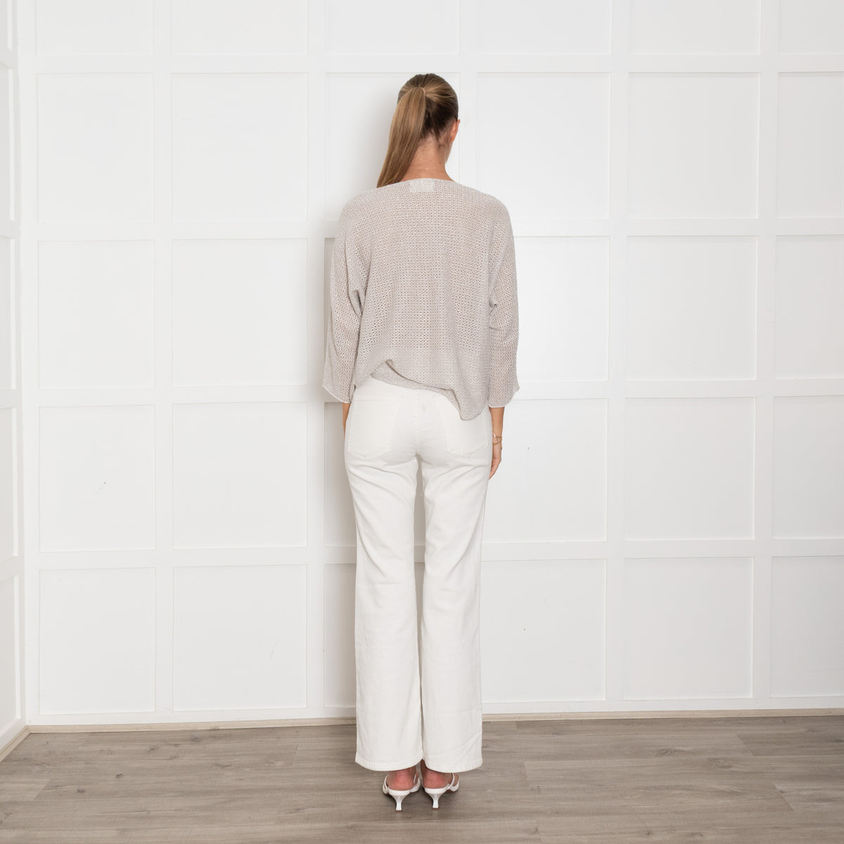 Zadig & Voltaire Silver Loose Knit Sweater