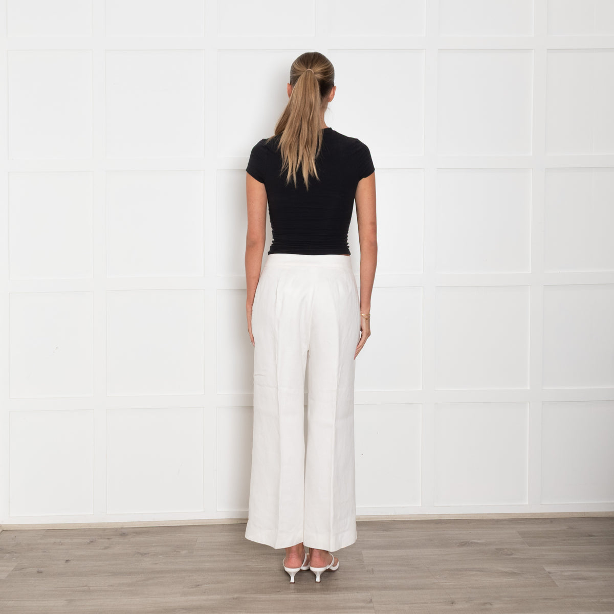 Max Mara Cream Linen Trousers