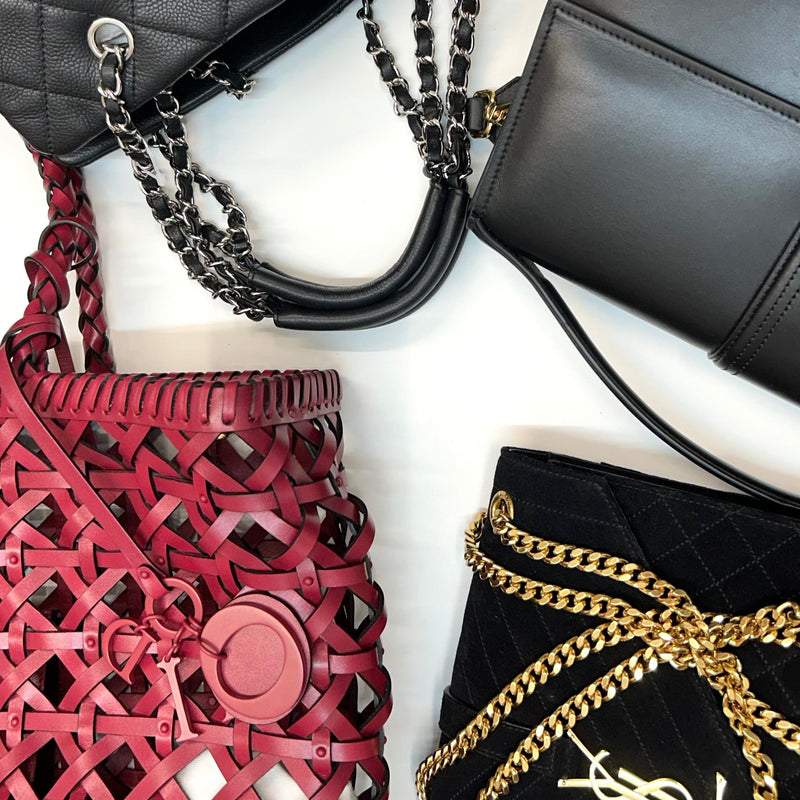 Christian Dior Diorcabas Handwoven Red Leather Bag