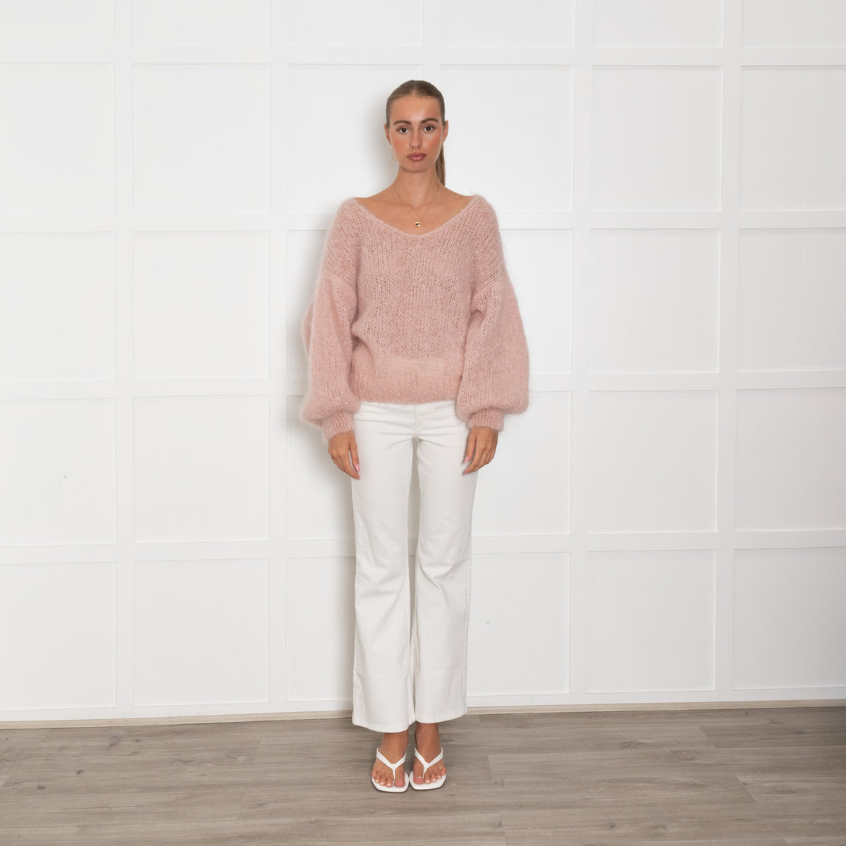 American Dreams Pink Mohair Mix Jumper