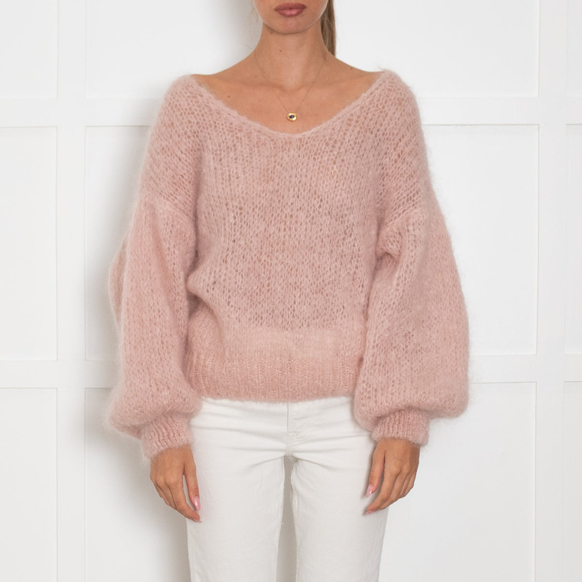 American Dreams Pink Mohair Mix Jumper
