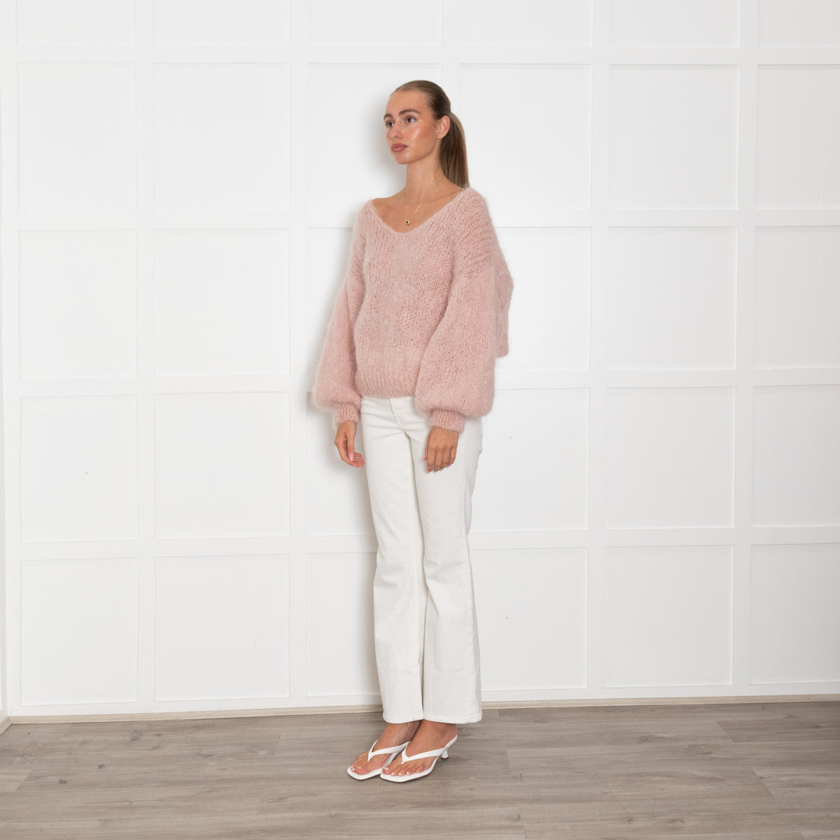 American Dreams Pink Mohair Mix Jumper