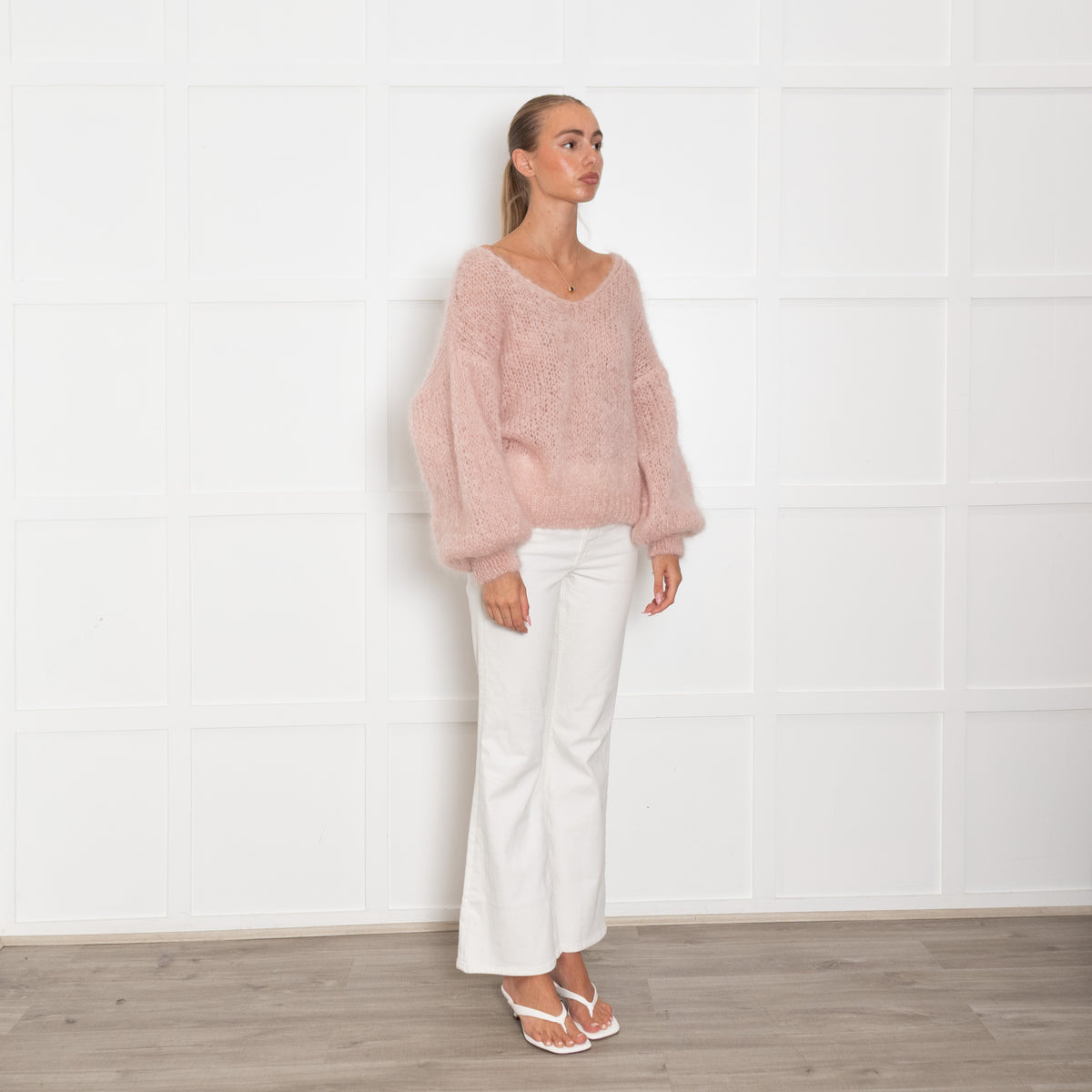 American Dreams Pink Mohair Mix Jumper
