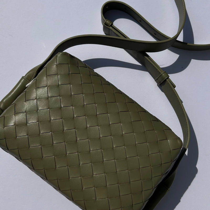 Bottega Veneta Sage Green Small Loop Messenger Bag