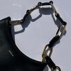 Anine Bing Black Mini Jody Bag With Gold Link Chain