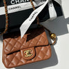 Chanel Caramel Pearl Crush Mini Square Flap Bag