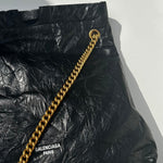 Balenciaga Black Crush Medium Tote Bag