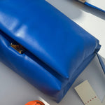 Marni Blue Leather Prisma Bag