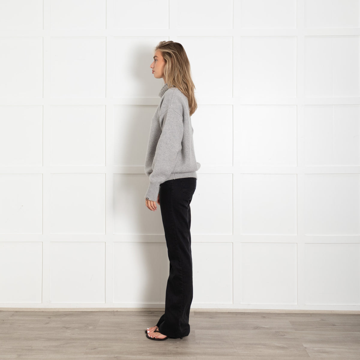 Extreme Cashmere Grey Oversized Rollneck
