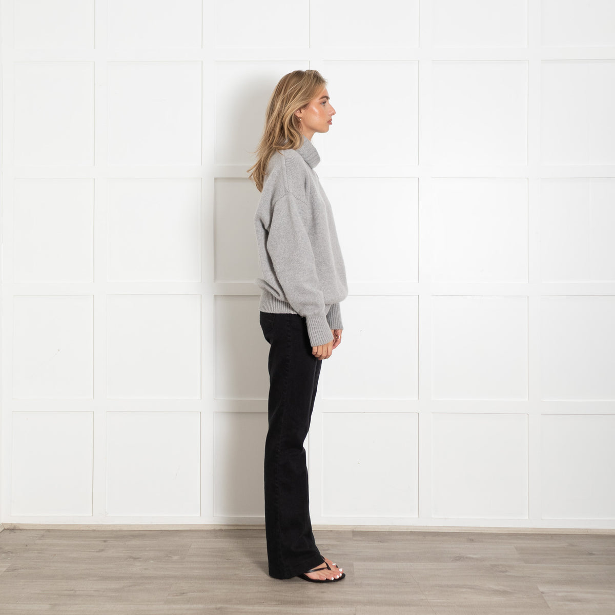 Extreme Cashmere Grey Oversized Rollneck