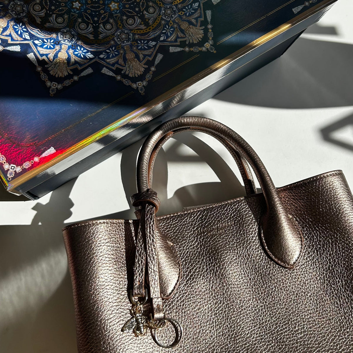 Aspinal of London Bronze Midi London Tote Bag