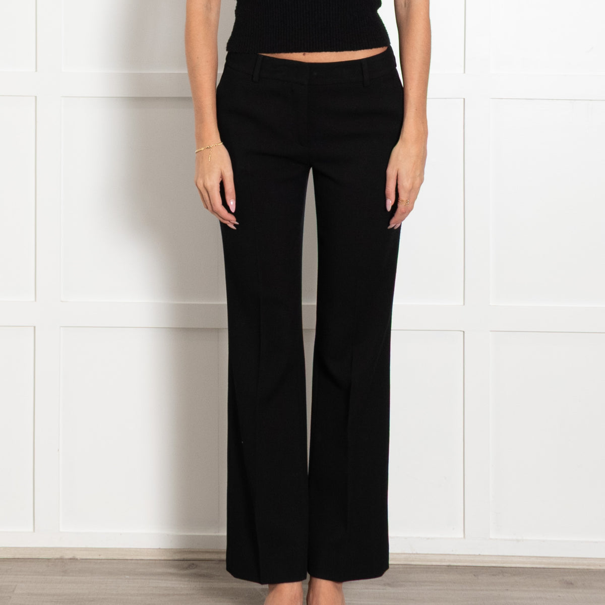 Akris Black Textured Trousers
