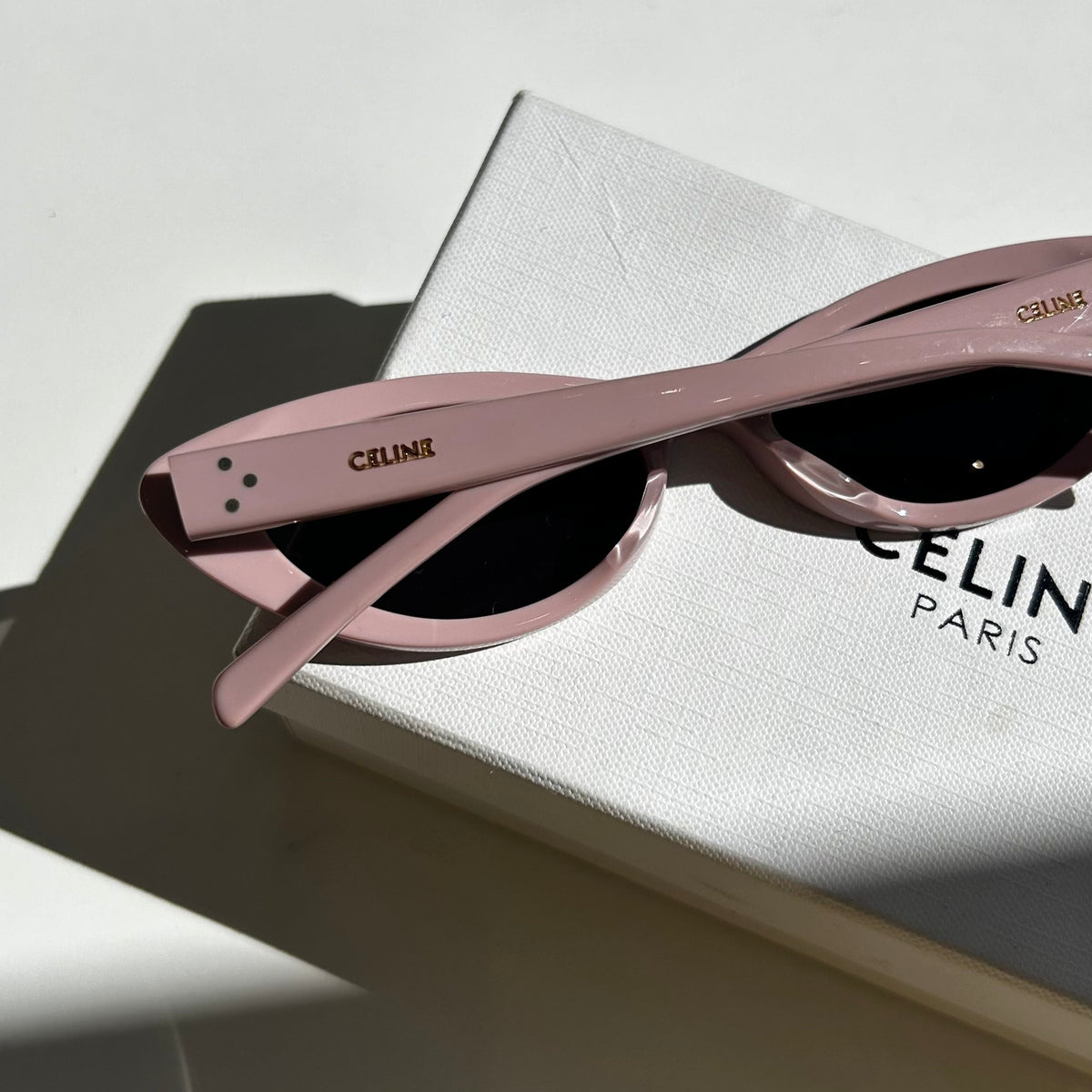 Celine Pink Retro Cat-Eye Style Sunglasses