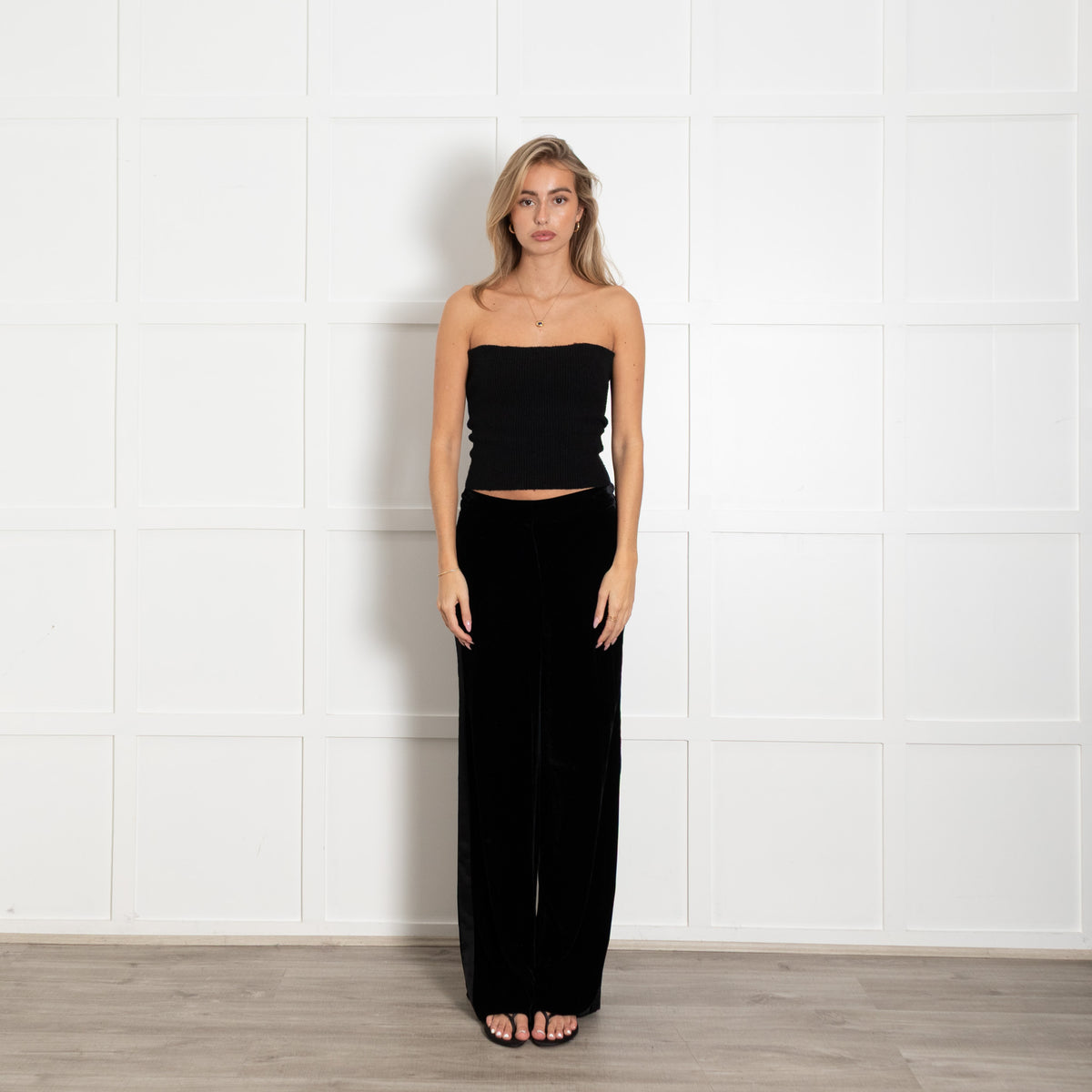 DVF Black Velvet Trouser