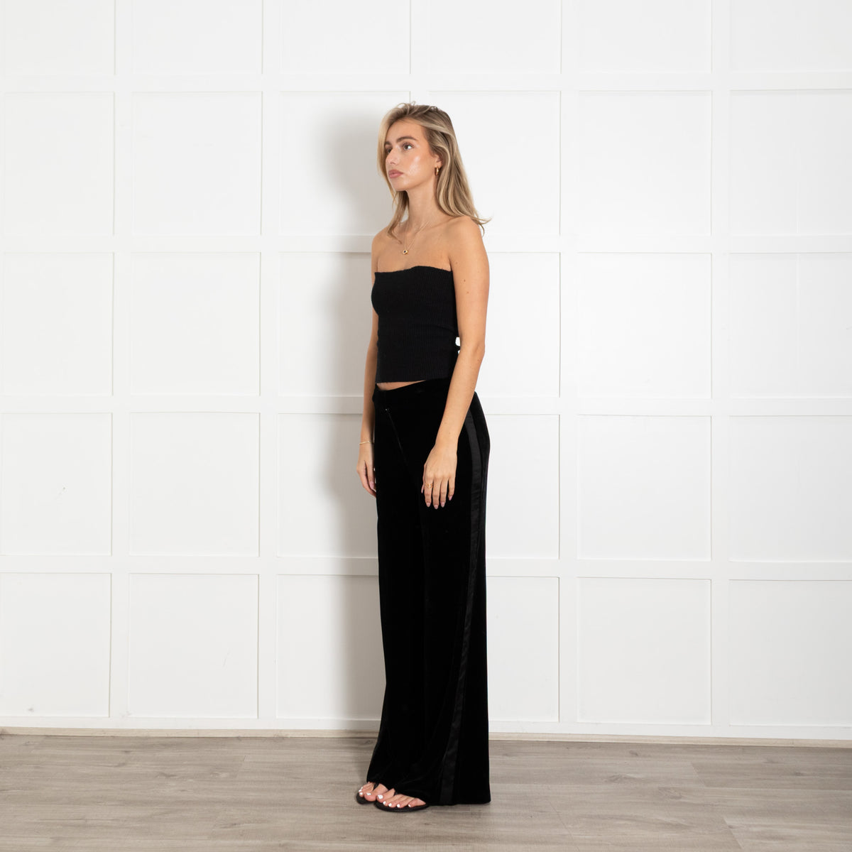 DVF Black Velvet Trouser