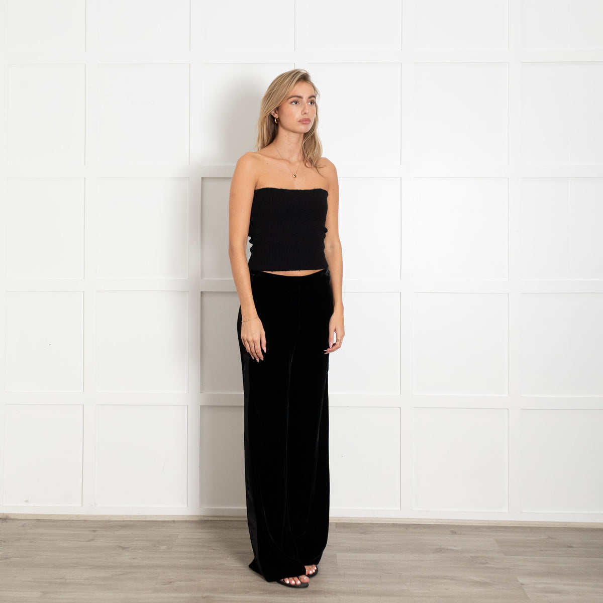 DVF Black Velvet Trouser