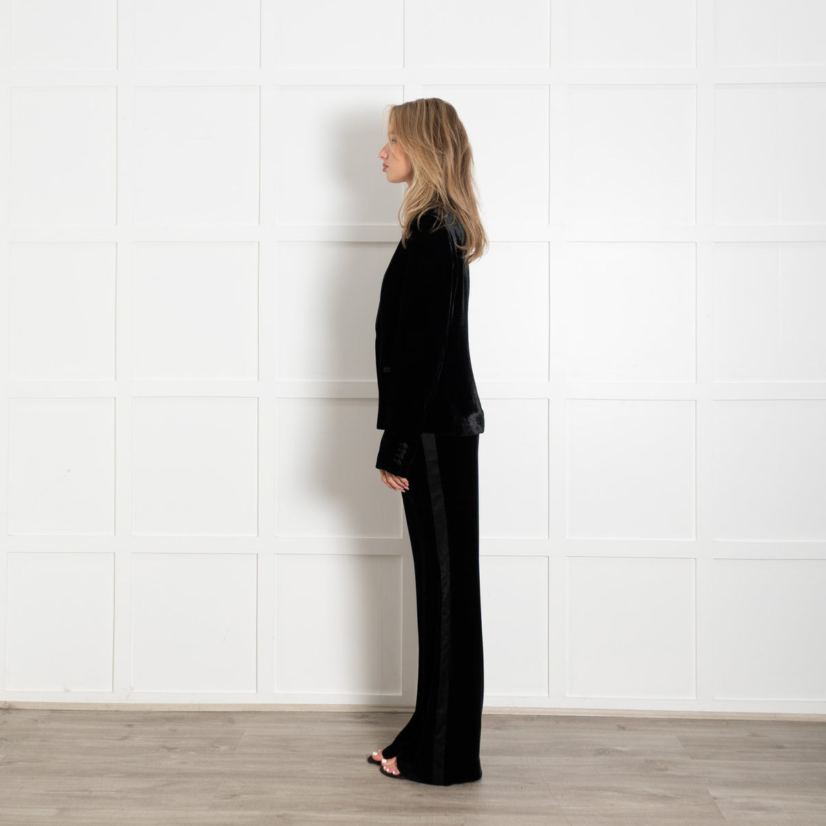 DVF Black Velvet Blazer
