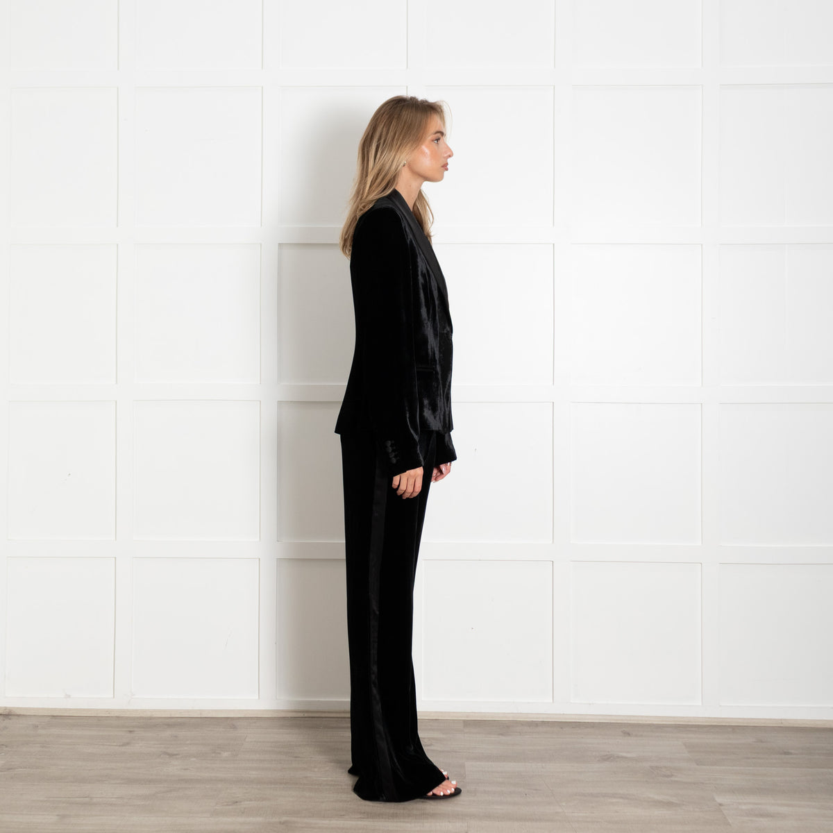 DVF Black Velvet Blazer
