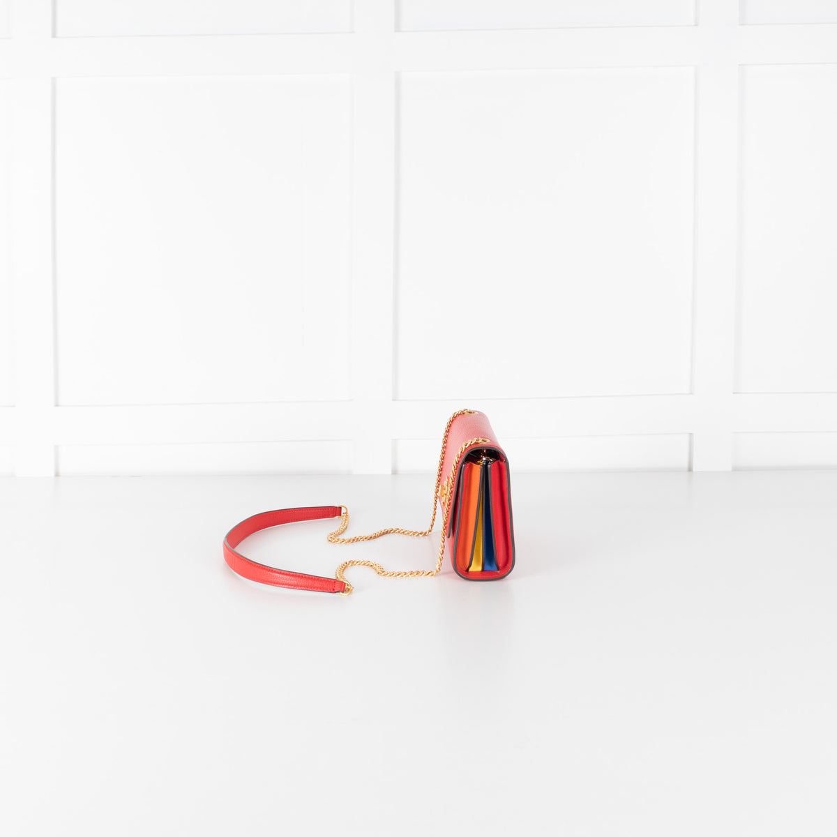 Tory Burch Red Leather Kira Crossbody Bag