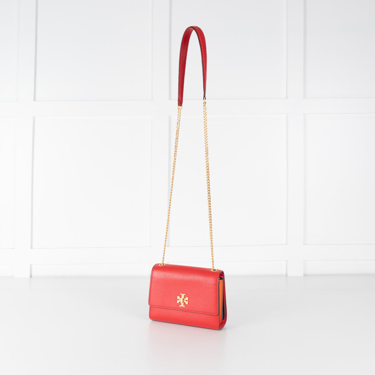 Tory Burch Red Leather Kira Crossbody Bag