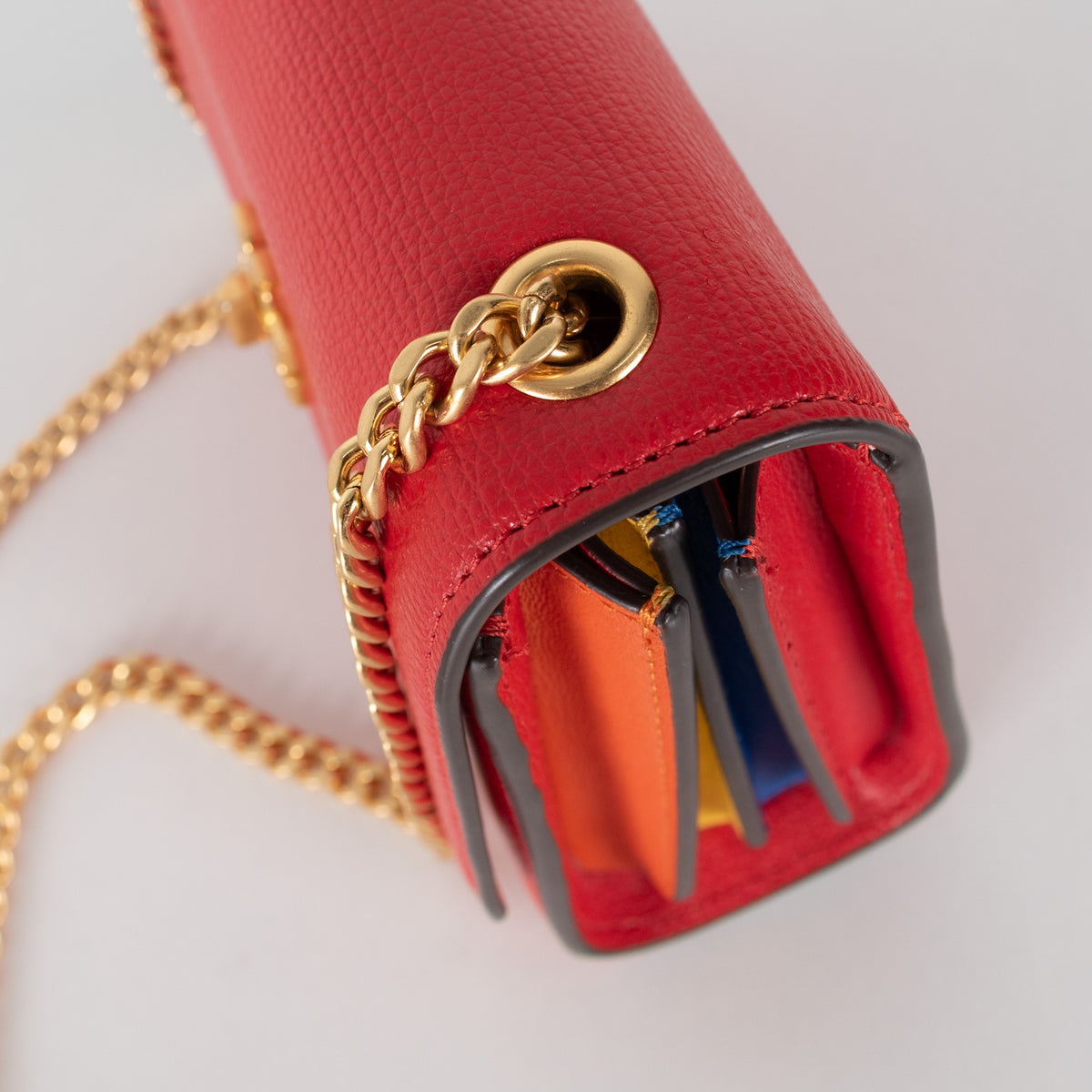 Tory Burch Red Leather Kira Crossbody Bag
