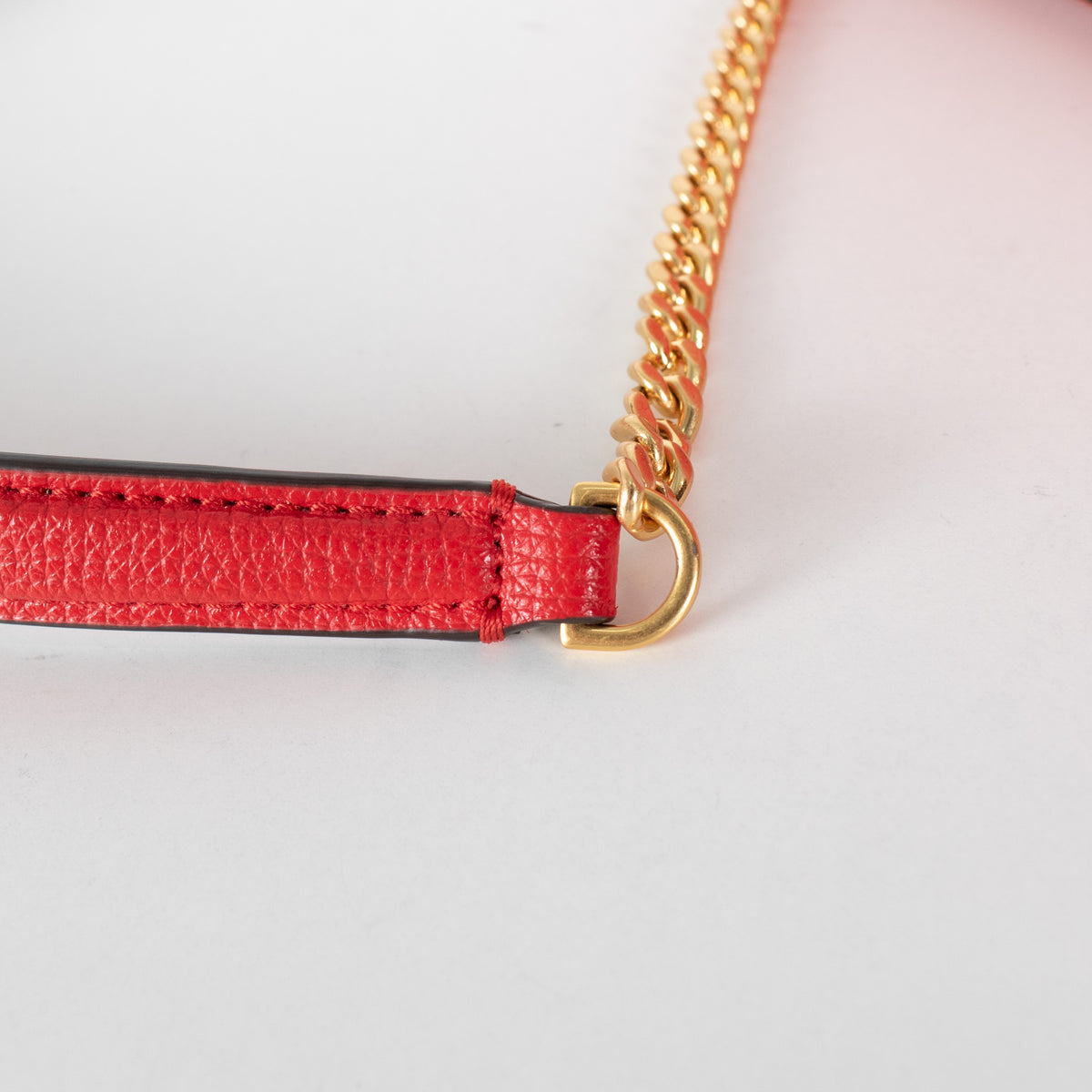 Tory Burch Red Leather Kira Crossbody Bag