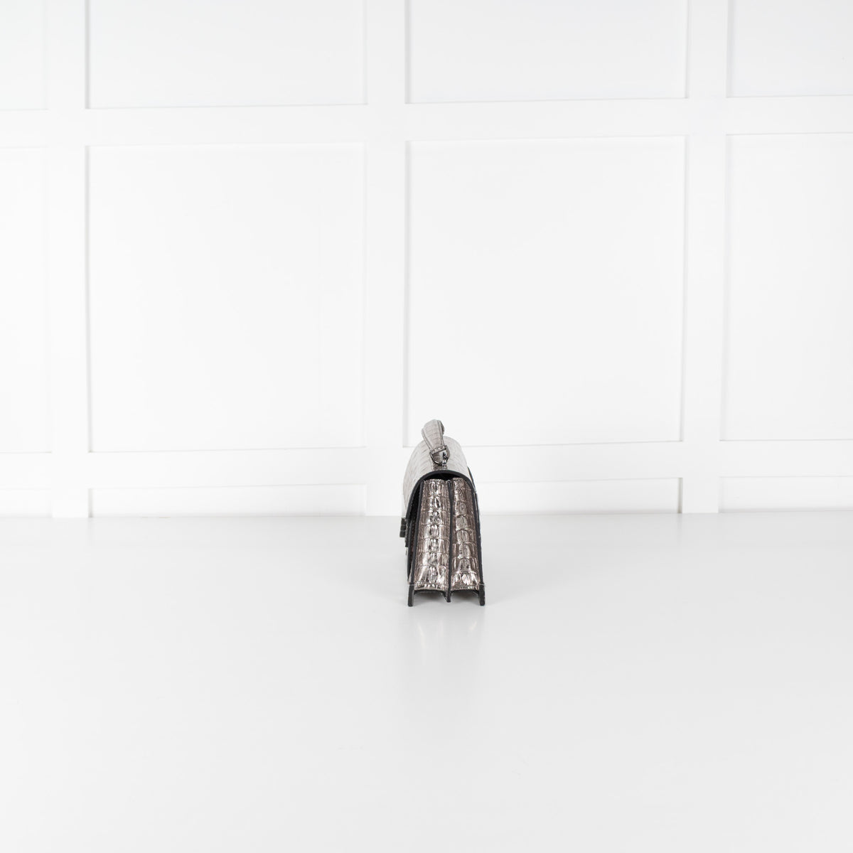 The Kooples Silver Embossed Leather Bag