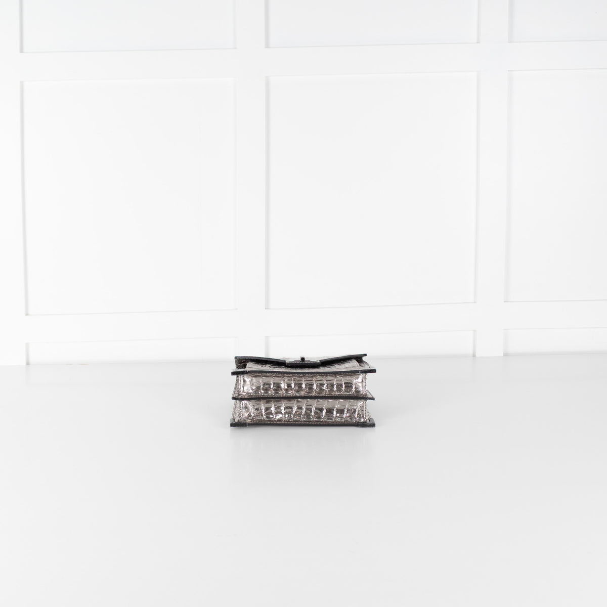 The Kooples Silver Embossed Leather Bag