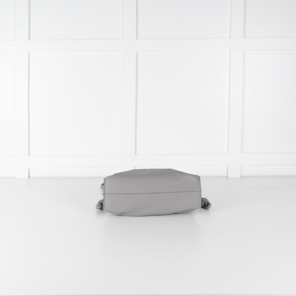 Loewe Grey Leather Medium Flamenco Shoulder Bag