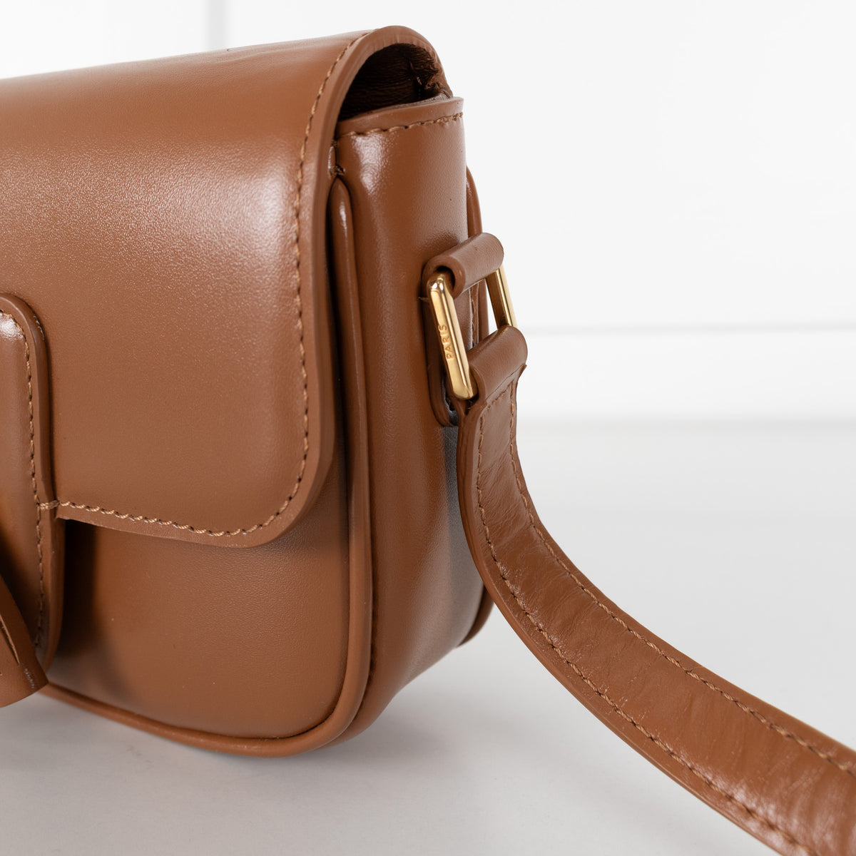 Celine Beige  Leather Mini Tassels Crossbody Bag