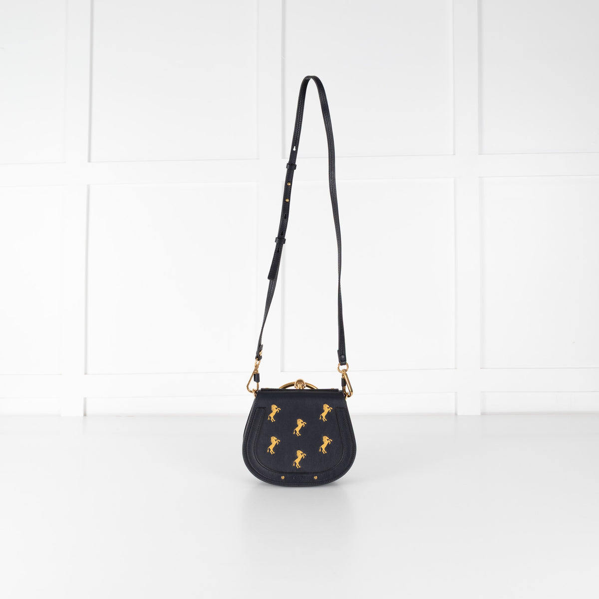 Chloe Midnight Blue Gold Bracelet Nile Bag