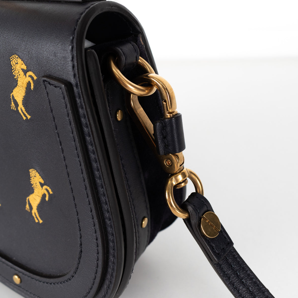 Chloe Midnight Blue Gold Bracelet Nile Bag
