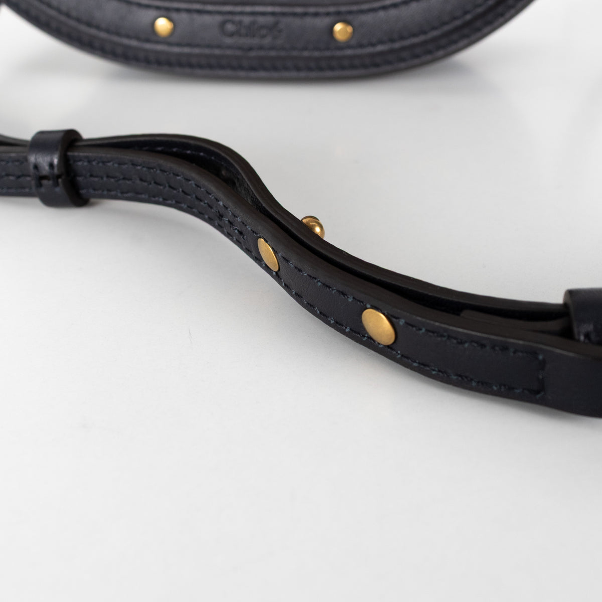 Chloe Midnight Blue Gold Bracelet Nile Bag