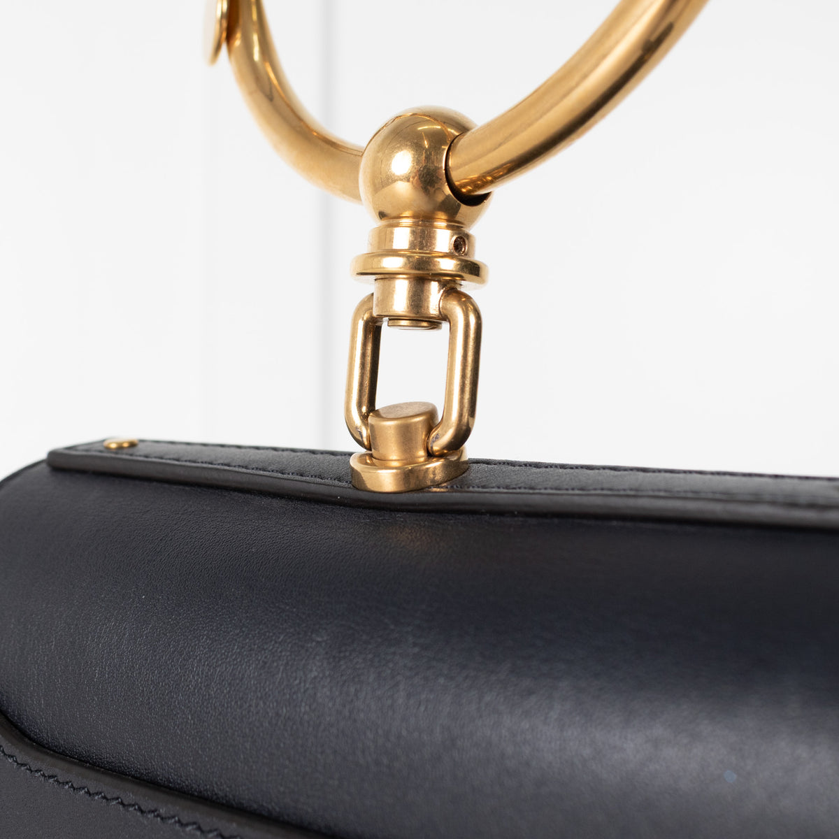 Chloe Midnight Blue Gold Bracelet Nile Bag