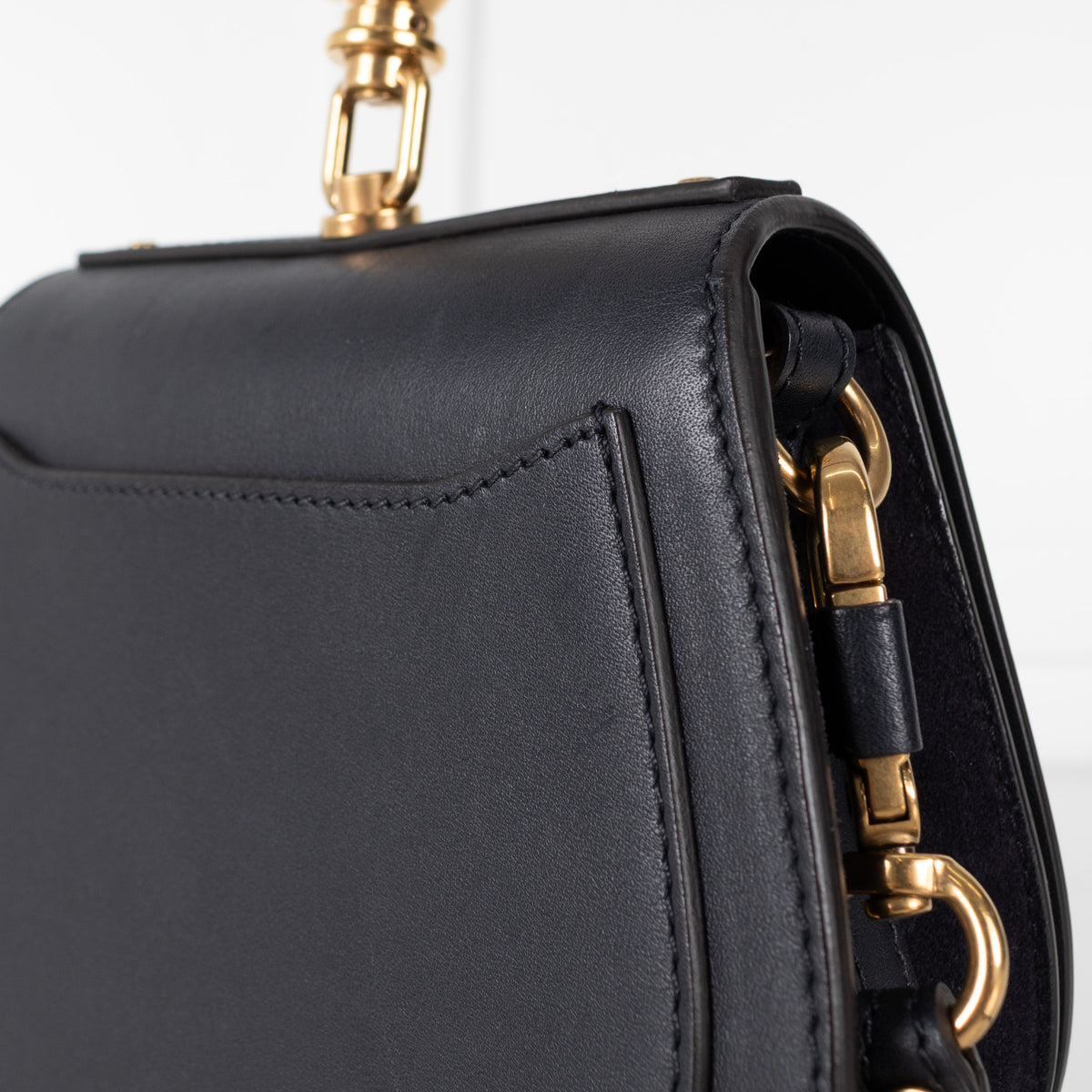 Chloe Midnight Blue Gold Bracelet Nile Bag