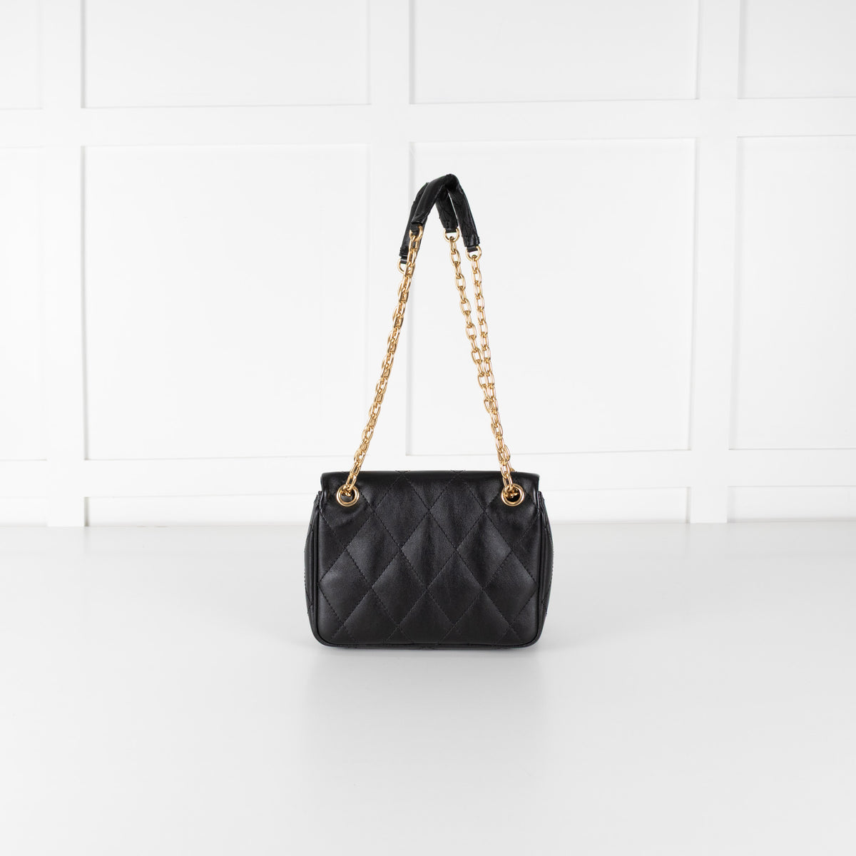 Burberry Black Quilted Leather Strand Shoulder Bag