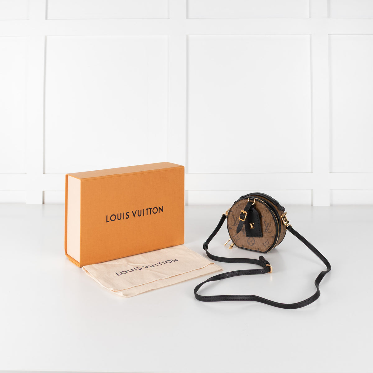 Louis Vuitton Beige Monogram Petit Boite Chapeau Crossbody Bag