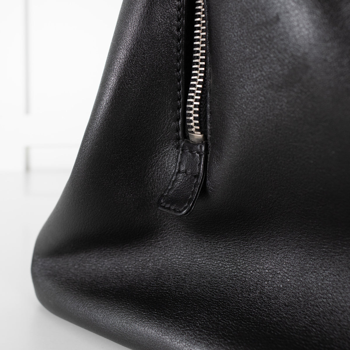 Chanel Black Calf Skin All Day Boston Bowler Bag