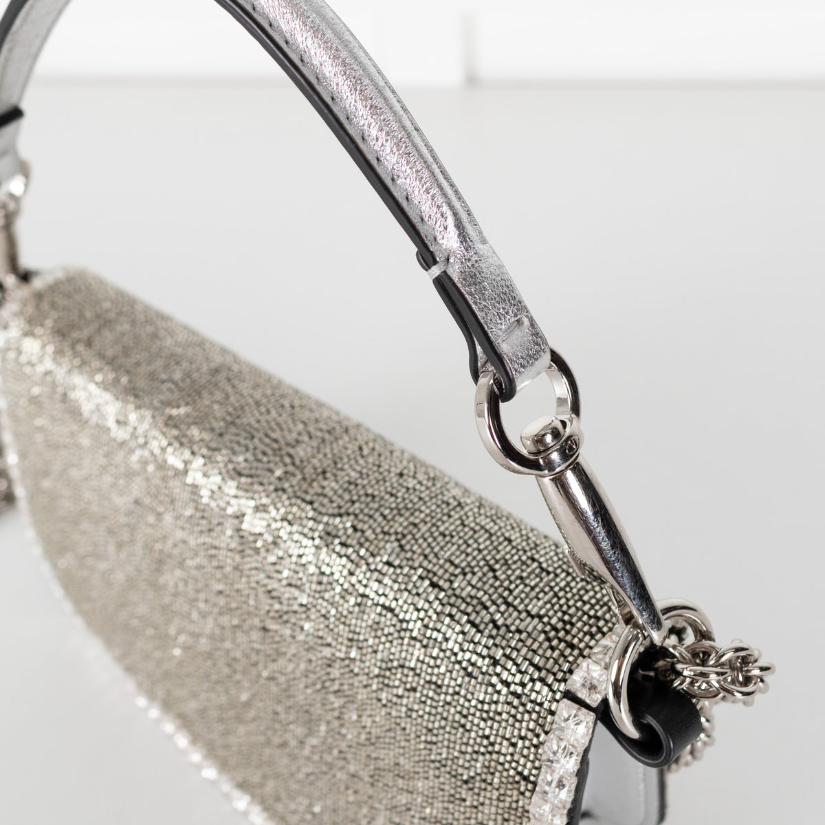 Valentino Garavani Loco Small Crystal Ecrusted Shoulder/Cross Body Bag