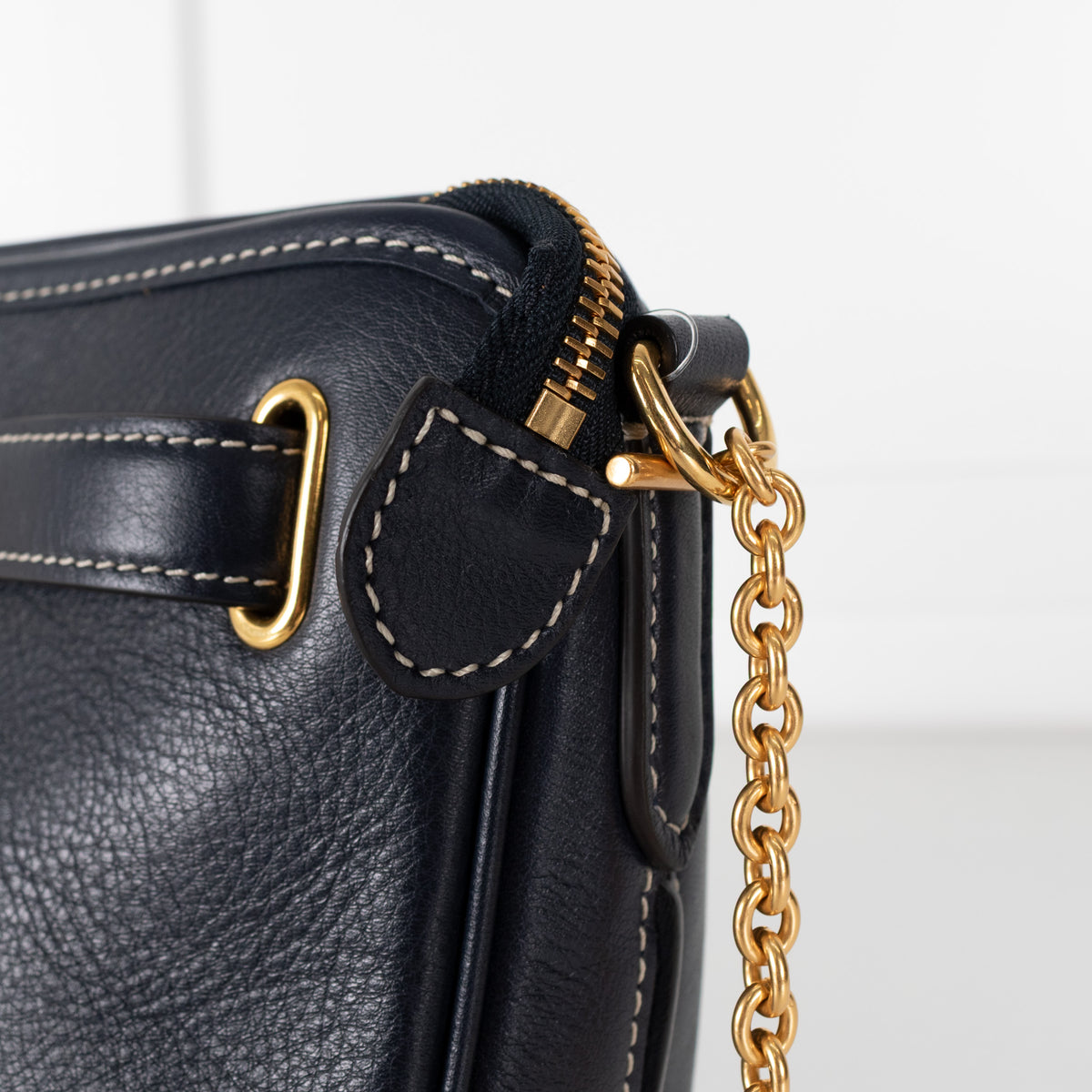 Mulberry Navy  Brockwell Silky Calf  Bag